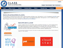 Tablet Screenshot of mydoghasclass.com